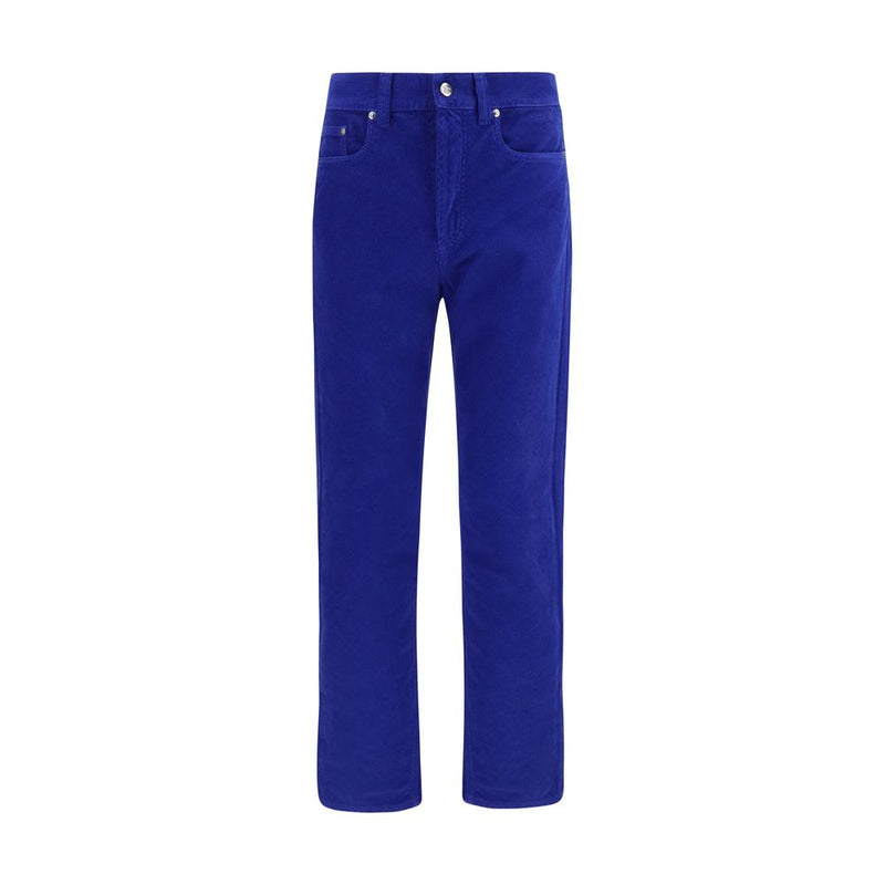 Versace Blue Cotton Straight-Leg Jeans for Men
