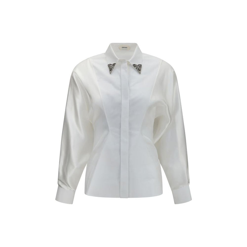 Chemise en coton blanche Versace pour femme