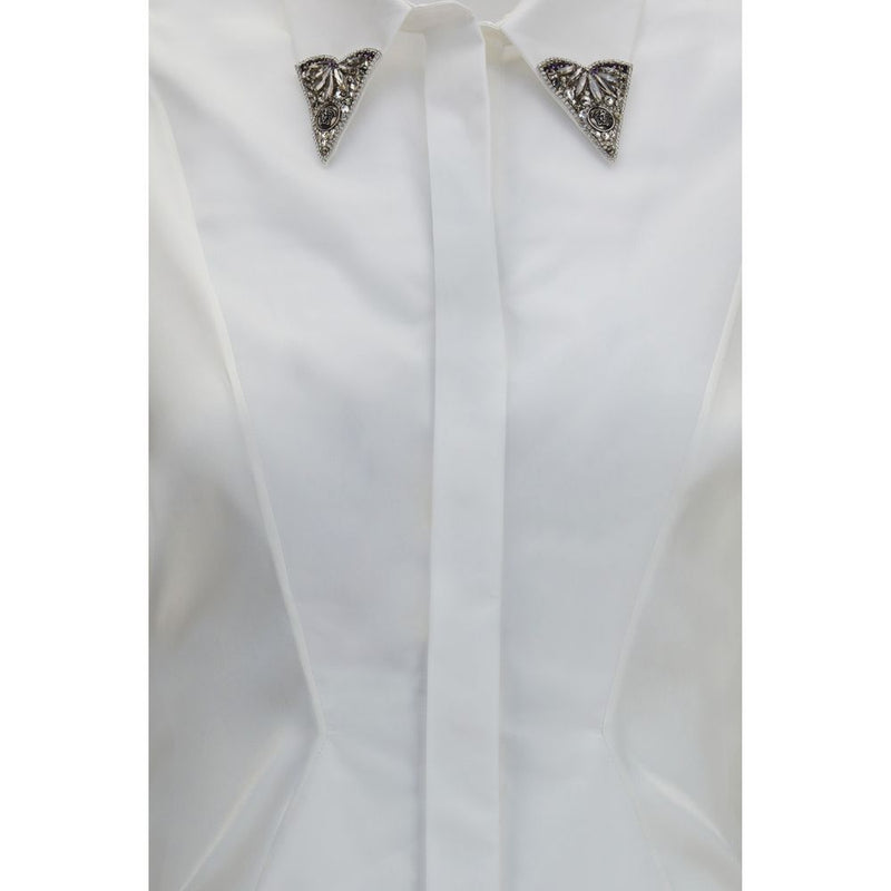 Chemise en coton blanche Versace pour femme