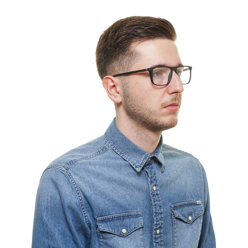 Porsche Design Black Plastic Glasses Frames for Men
