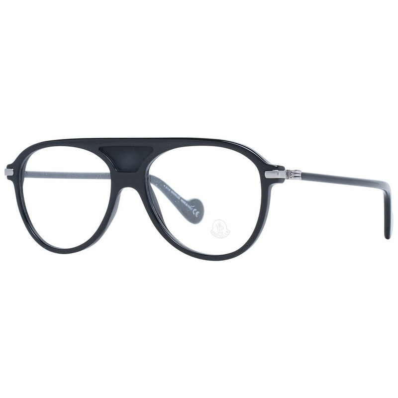Moncler Black Plastic Aviator Glasses (Frames)