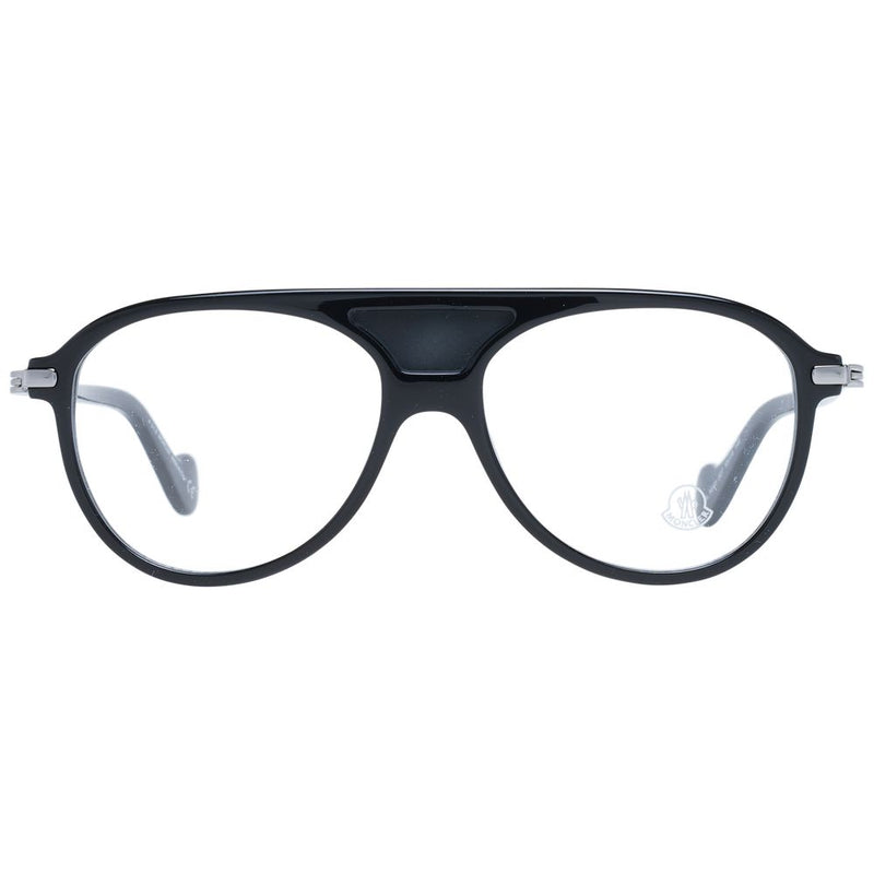Moncler Black Plastic Aviator Glasses (Frames)