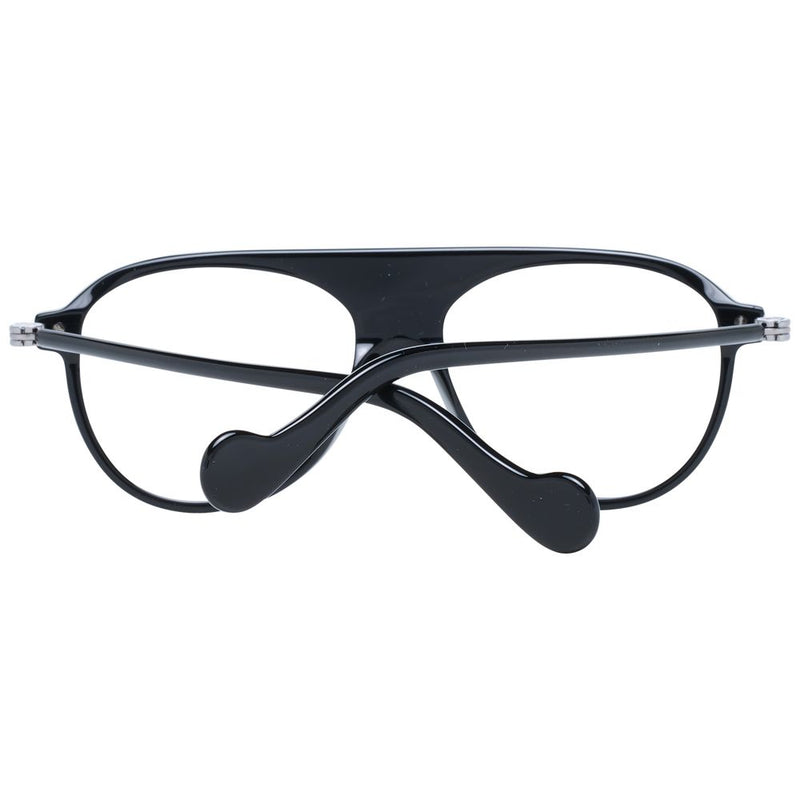 Moncler Black Plastic Aviator Glasses (Frames)