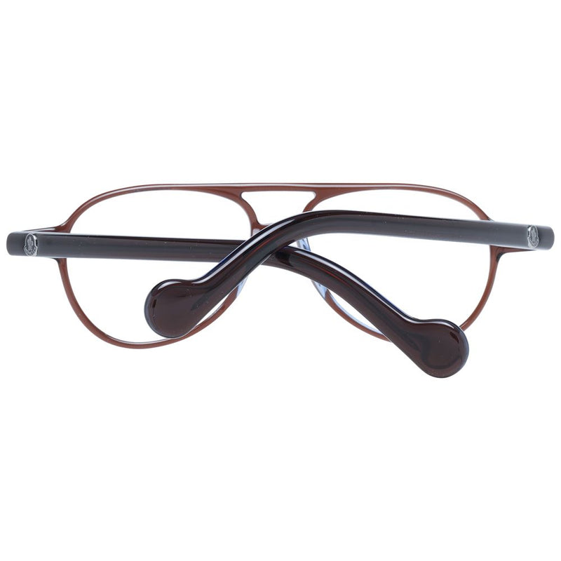 Moncler Brown Plastic Aviator Glasses (Frames)
