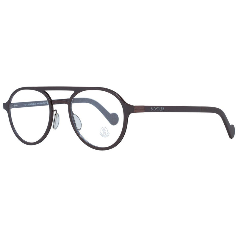 Moncler Brown Metal Aviator Glasses (Frames)