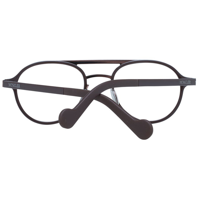 Moncler Brown Metal Aviator Glasses (Frames)