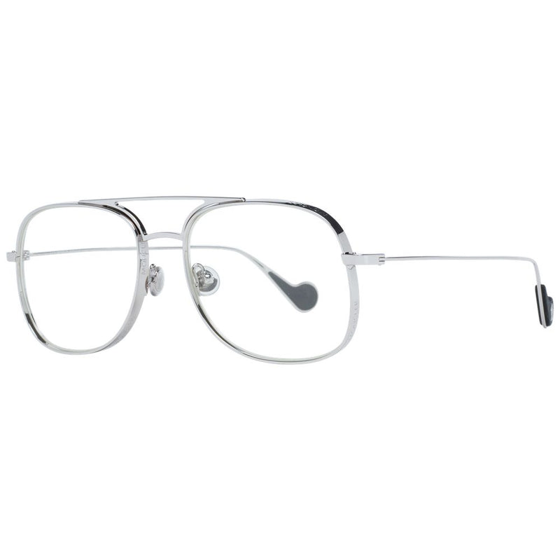 Moncler Silver Metal Aviator Sunglasses
