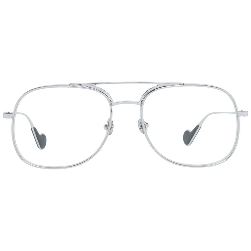 Moncler Silver Metal Aviator Sunglasses