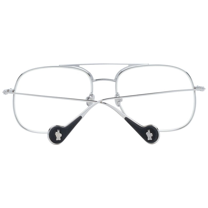 Moncler Silver Metal Aviator Sunglasses