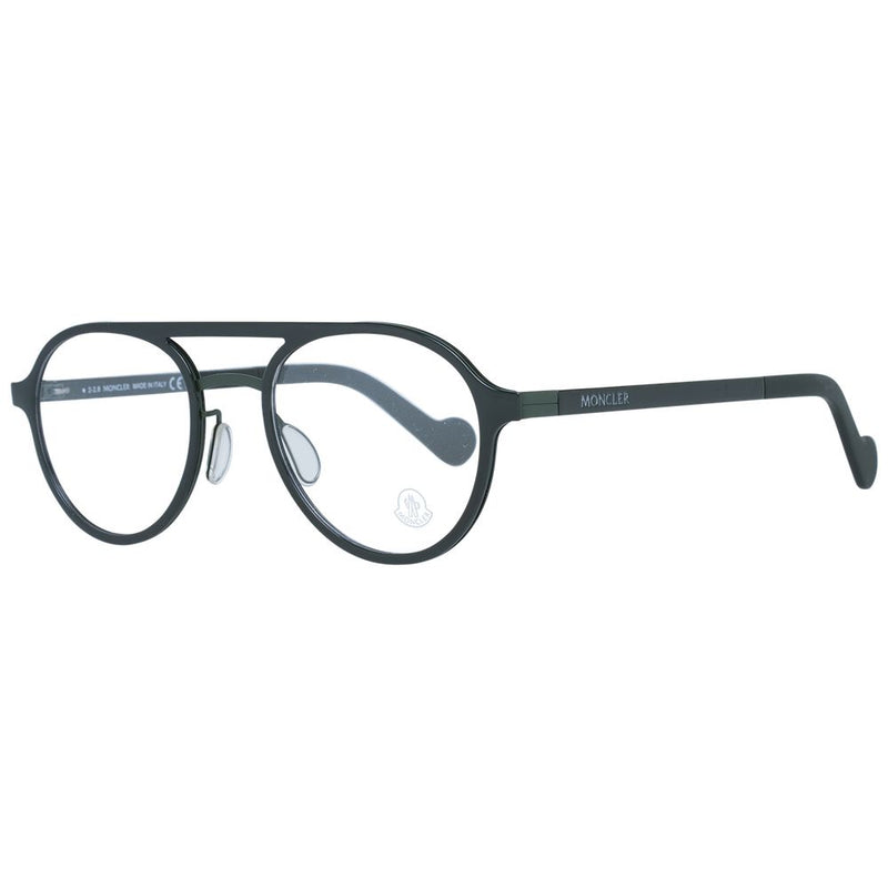 Moncler Black Plastic Aviator Glasses (Frames) for Men