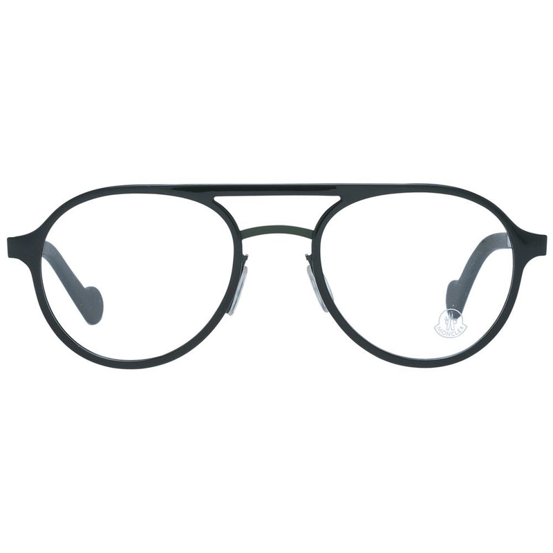 Moncler Black Plastic Aviator Glasses (Frames) for Men