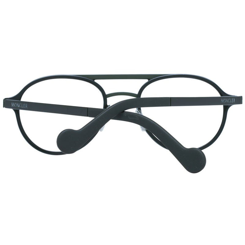 Moncler Black Plastic Aviator Glasses (Frames) for Men