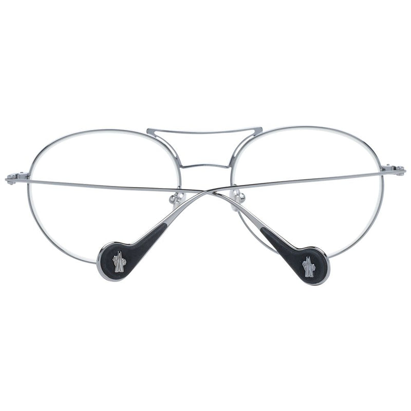 Moncler Gray Metal Sunglasses - Unisex Round Style