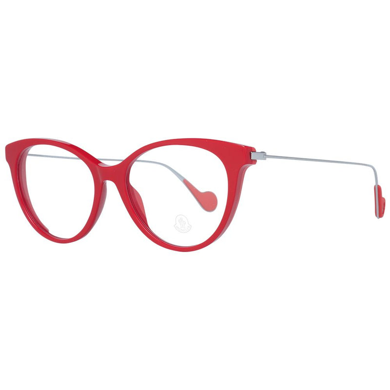 Moncler Red Plastic Glasses (Frames) for Women