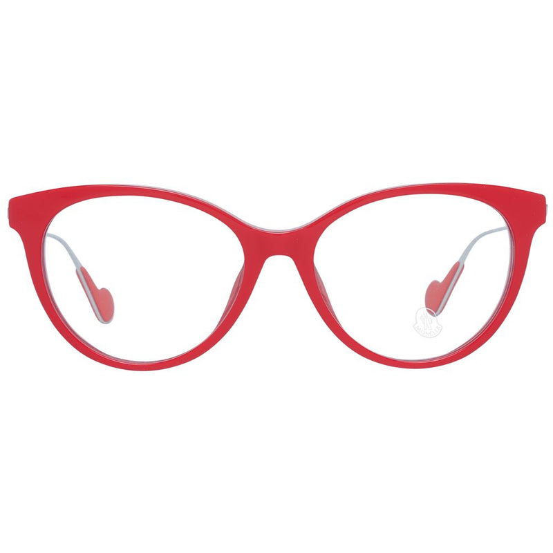 Moncler Red Plastic Glasses (Frames) for Women