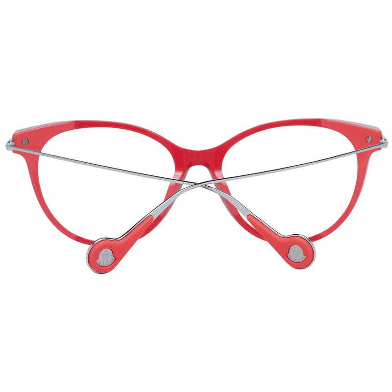 Moncler Red Plastic Glasses (Frames) for Women