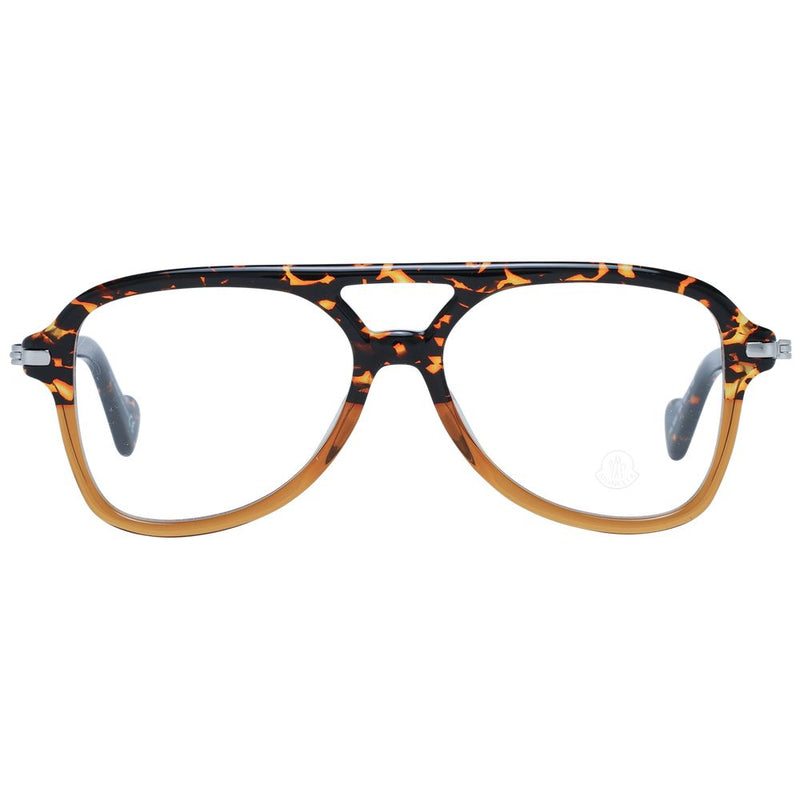 Moncler Brown Plastic Aviator Glasses (Frames)