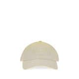 Ganni Beige Cotton Cap (Baseball Hat)