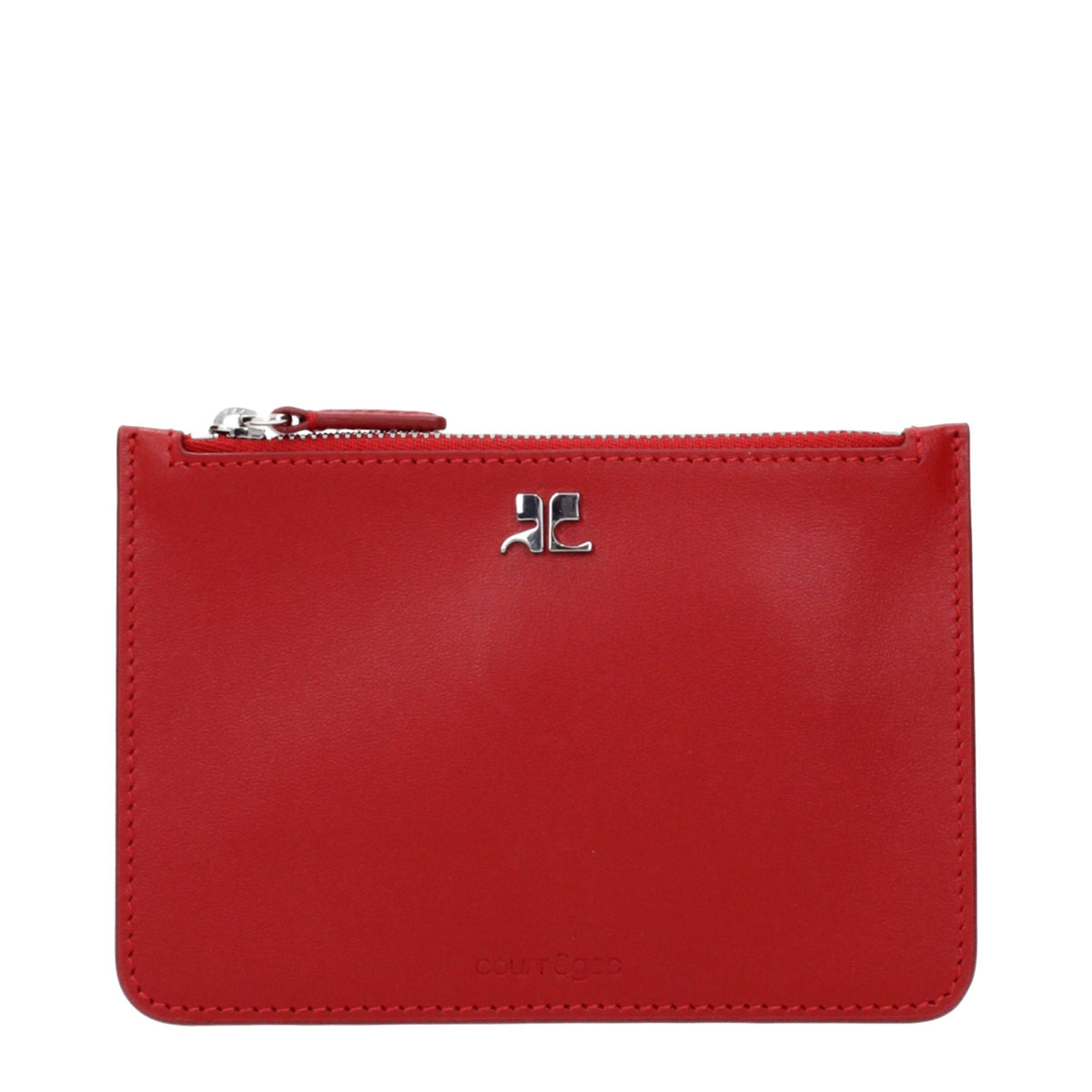 Courrèges Red Leather Wallet
