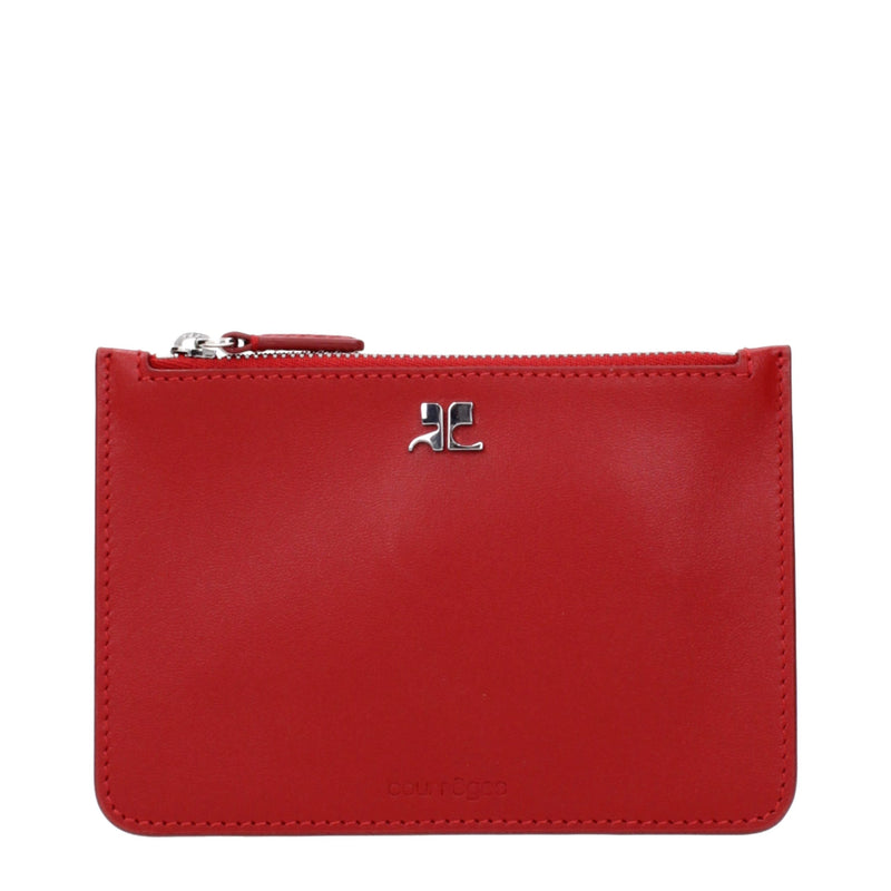 Courrèges Red Leather Wallet - Stylish & Functional Design
