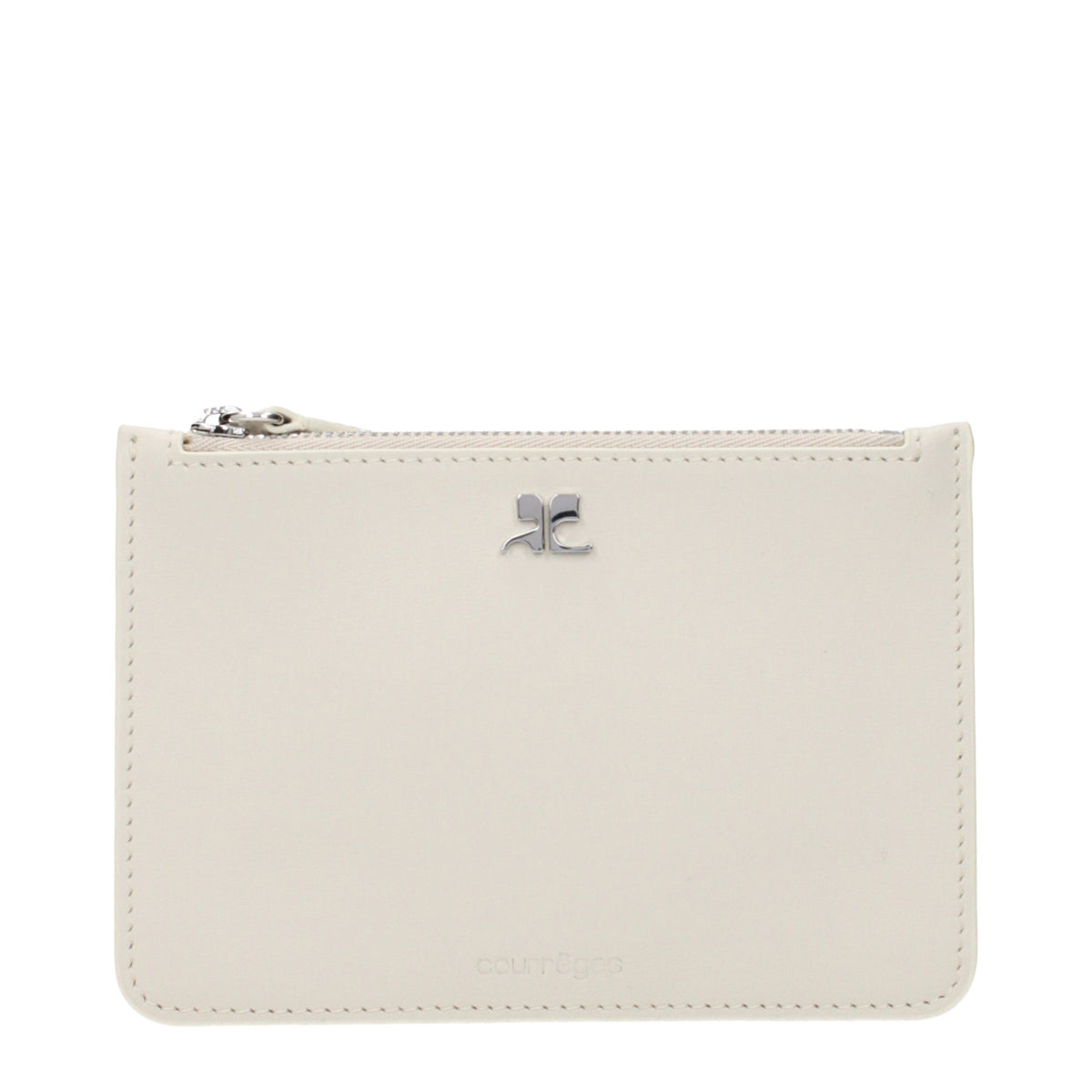 Courrèges Beige Leather Wallet