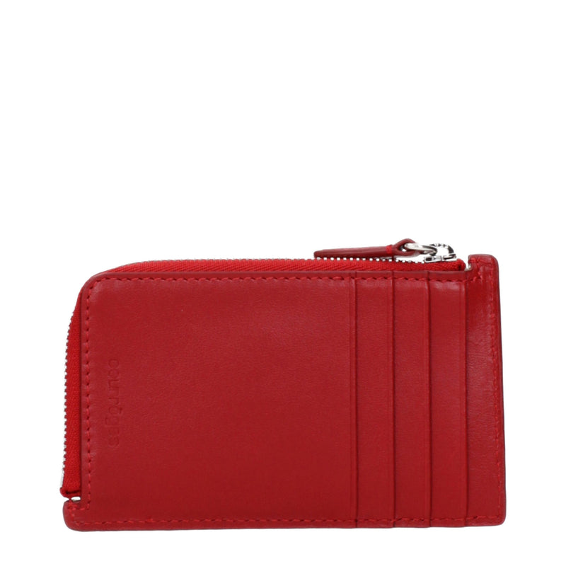 Courrèges Red Leather Wallet - Stylish & Functional Accessory