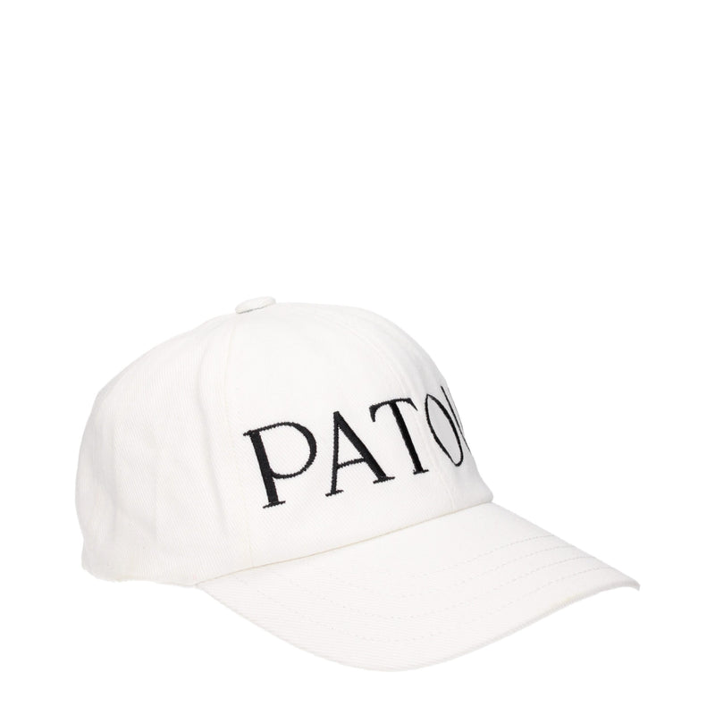Patou White Cotton Cap - Stylish Baseball Hat for Women
