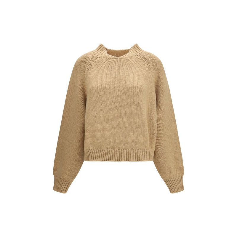 Khaite Cain Beige Cashmere Sweater for Women