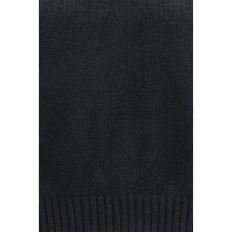 Khaite Black Cashmere Sweatshirt - Cain Model