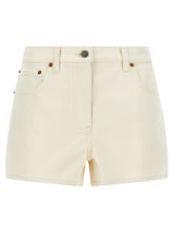 Valentino Garavani Beige Cotton Bermuda Shorts