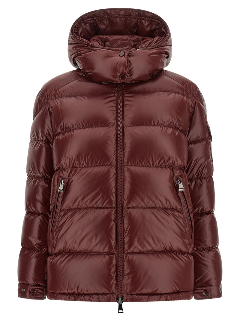Moncler Maire Bordeaux Polyamide Full-Length Jacket