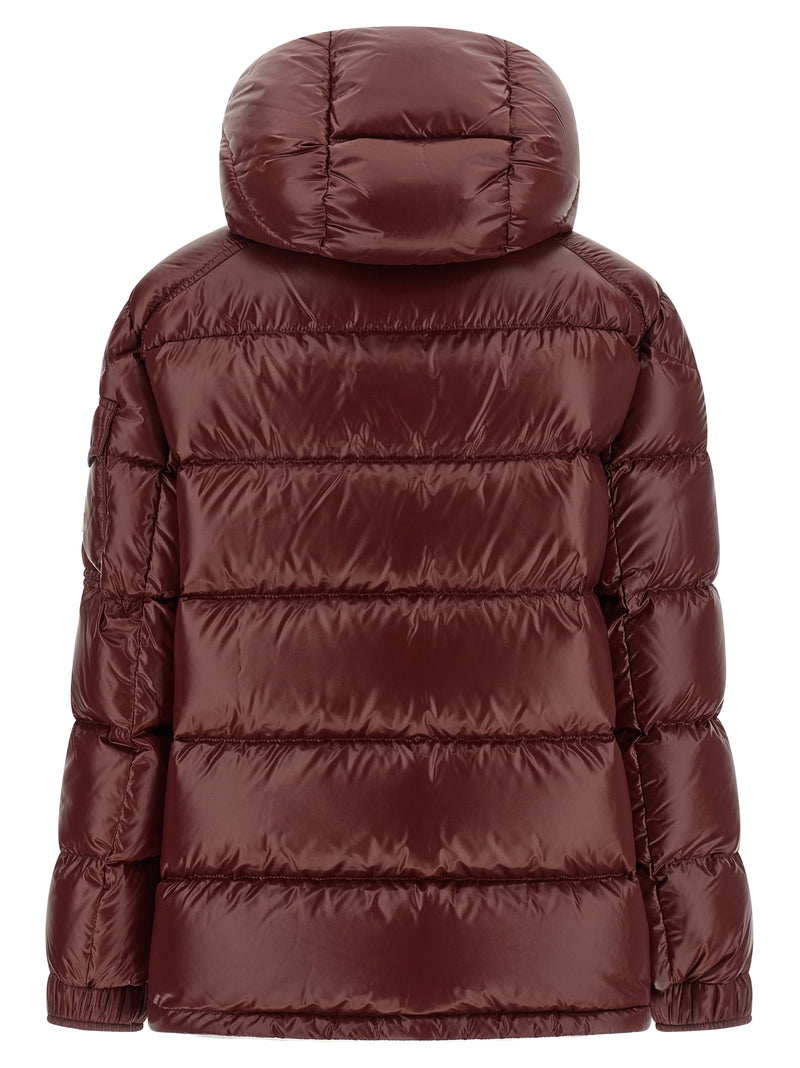 Moncler Maire Bordeaux Polyamide Full-Length Jacket