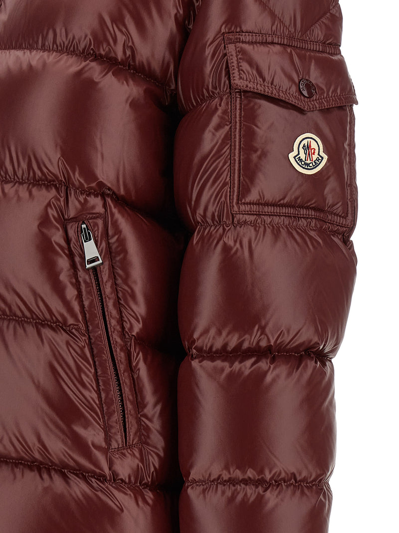 Moncler Maire Bordeaux Polyamide Full-Length Jacket