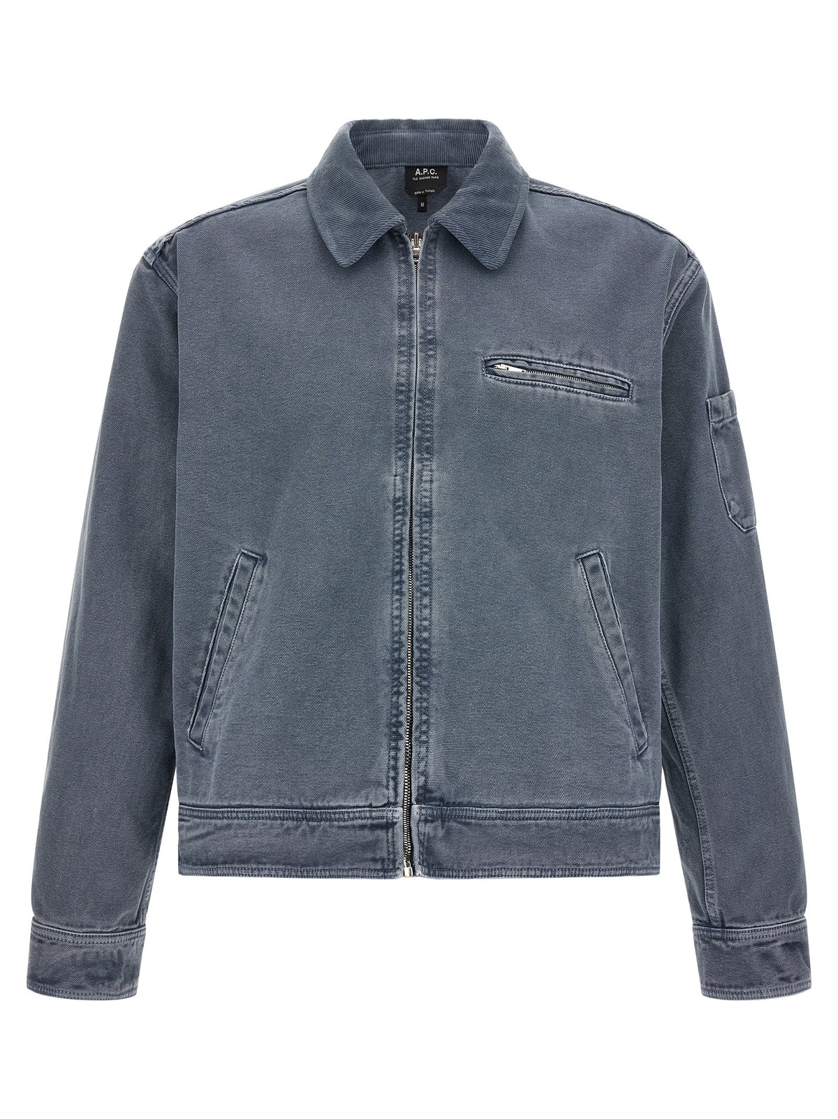 A.P.C. Gray Cotton Denim Jacket