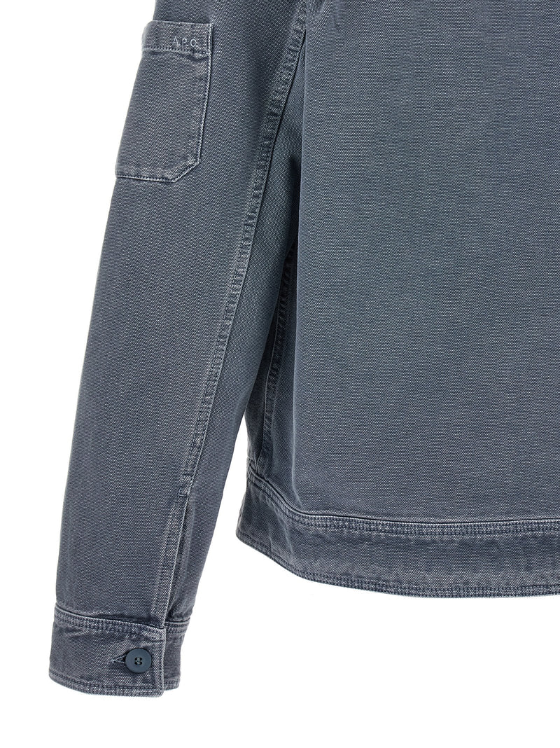 A.P.C. Alexis Gray Cotton Denim Jacket