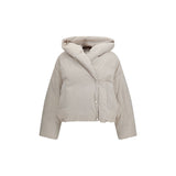 Max Mara Gray Polyamide Full-Length Jacket