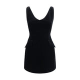 Max Mara Black Polyester Casual Dress