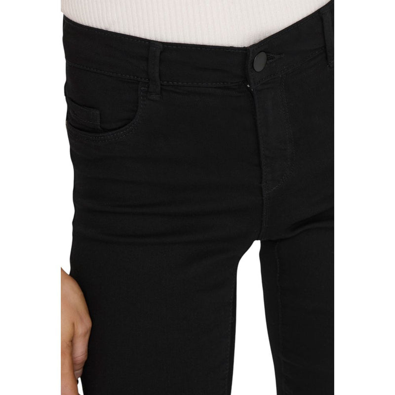 Only Black Viscose Skinny Jeans - ONLRAIN LIFE REG DNM NOOS
