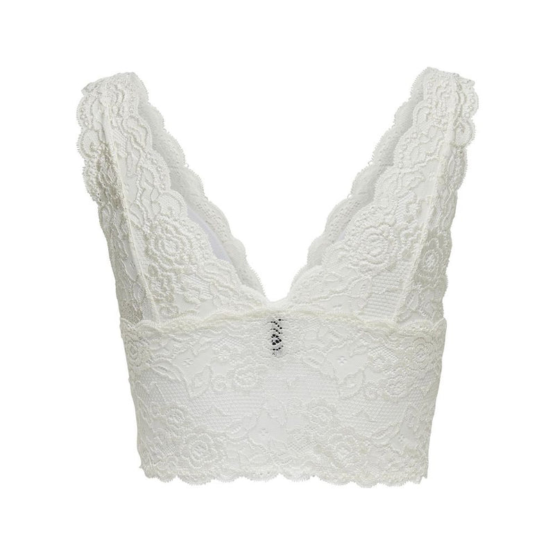 Only ONLCHLOE LACE NOOS 15107599 White Polyester Bra