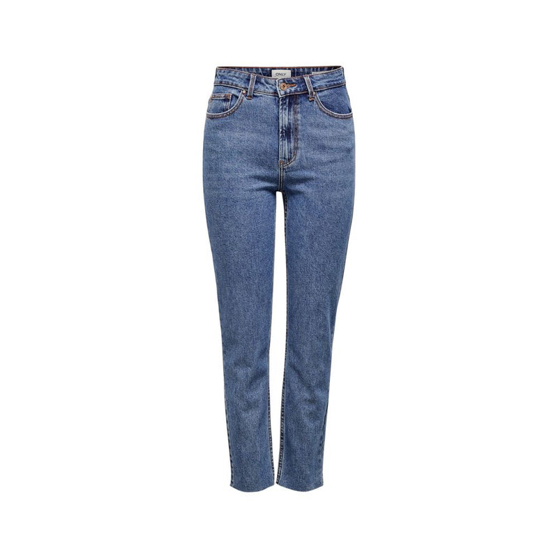 Only Blue Cotton Mom Jeans - Stylish & Comfortable Fit