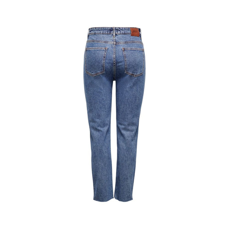 Only Blue Cotton Mom Jeans - Stylish & Comfortable Fit