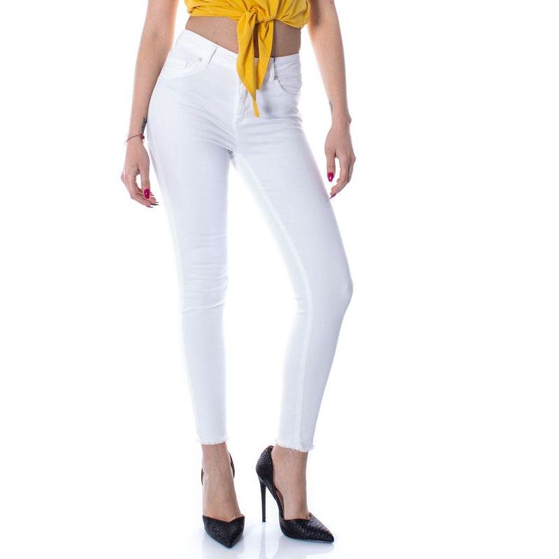Only ONLBLUSH MID SK Raw Ankle White Skinny Jeans for Women
