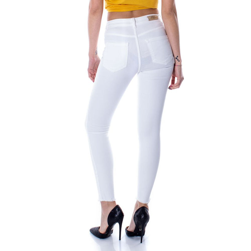 Only ONLBLUSH MID SK Raw Ankle White Skinny Jeans for Women