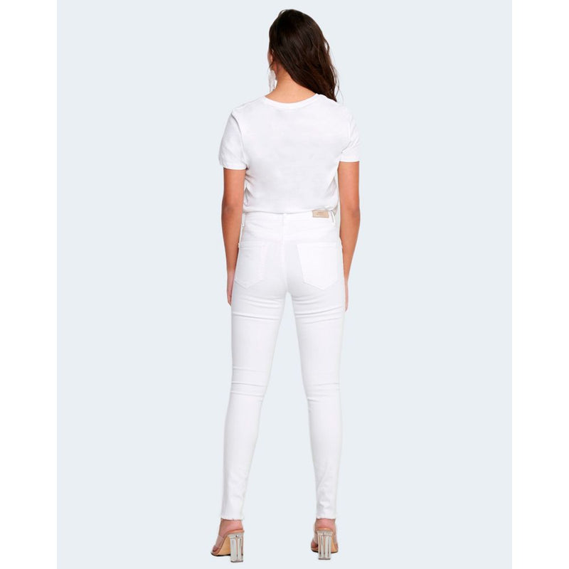 Only ONLBLUSH MID SK Raw Ankle White Skinny Jeans for Women