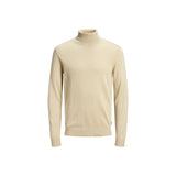 Jack Jones Beige Cotton Turtleneck