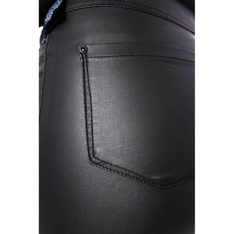 Only ONLROYAL HW SK Rock Coated Viscose Skinny Jeans - Black