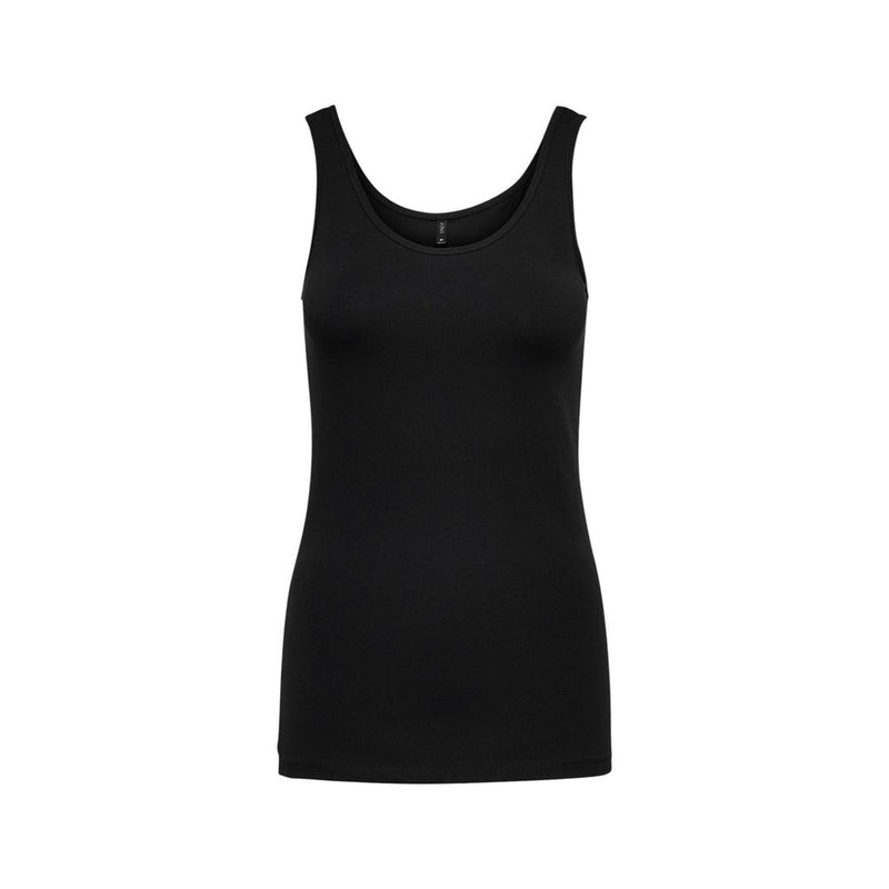 Only LIVE LOVE Tank Top NOOS - Black Cotton for Women