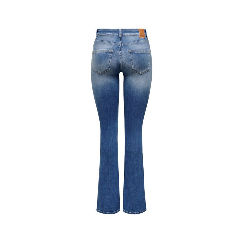 Only Blue Cotton Bootcut Jeans for Women