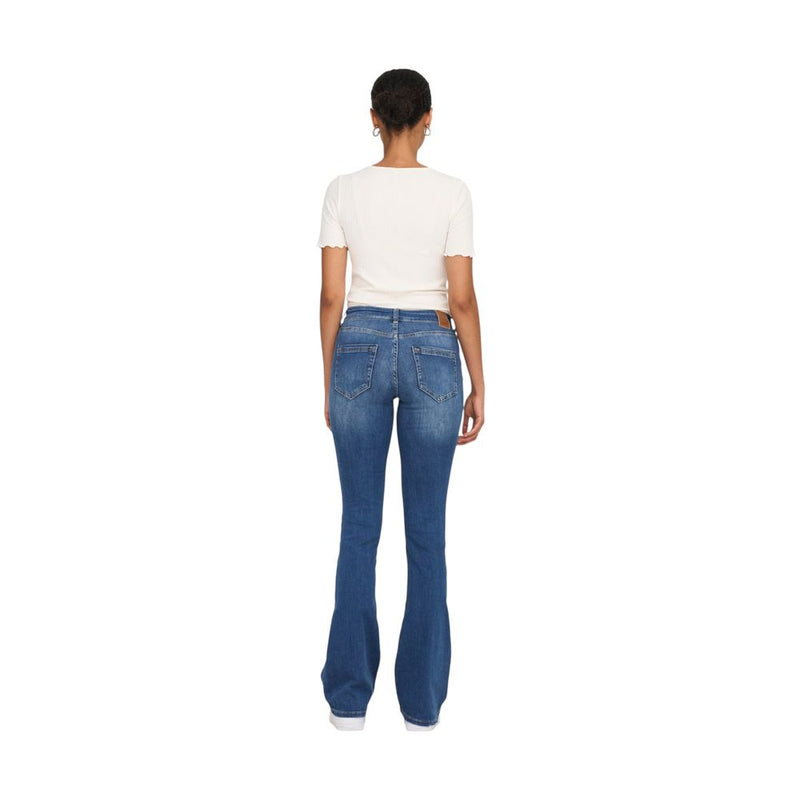 Only Blue Cotton Bootcut Jeans for Women