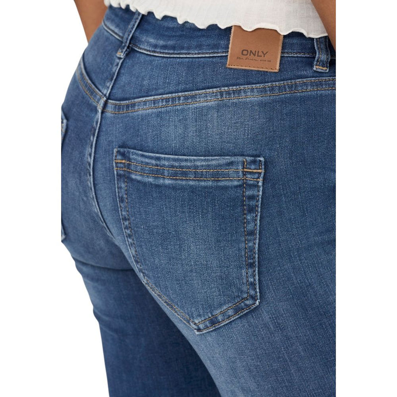 Only Blue Cotton Bootcut Jeans for Women